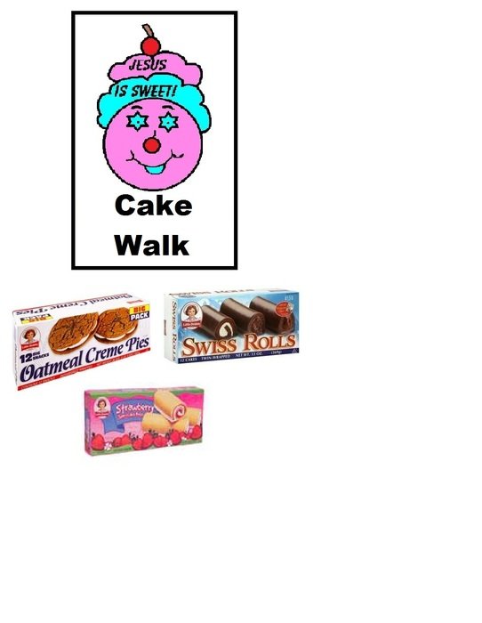 Cake Walk Template drawing