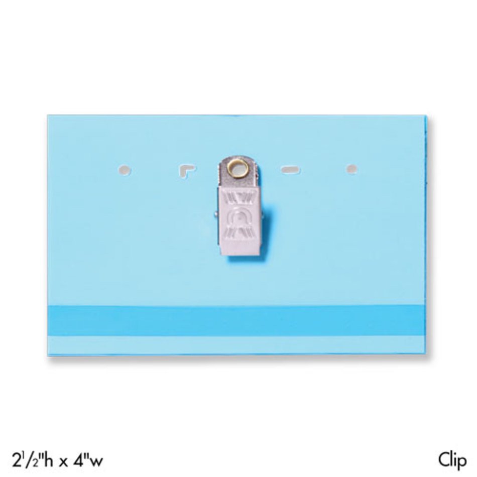 Side Loading Tinted Badge Holders 2 1 2 X 4 Clip Attachment Axt