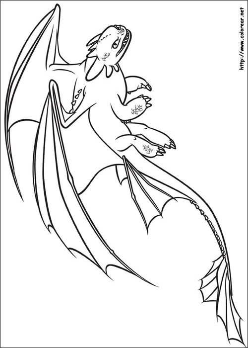Dibujos Para Colorear De C&243mo Entrenar A Tu Drag&243n