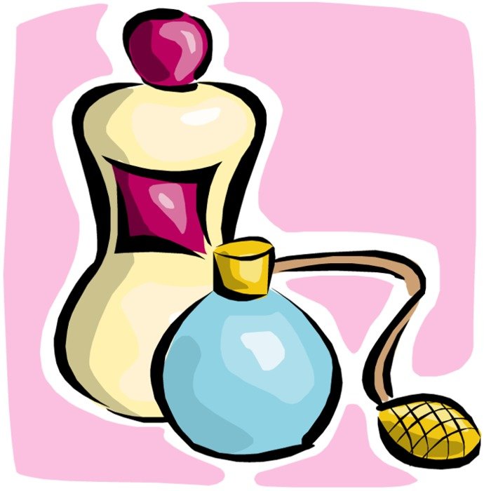 Drawing Of Perfume And Cologne Bottles clipart