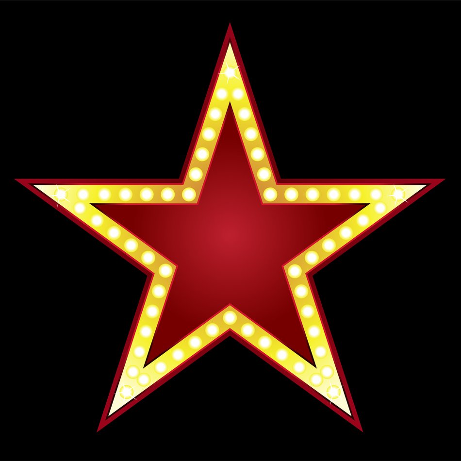 clipart of the lighting red star