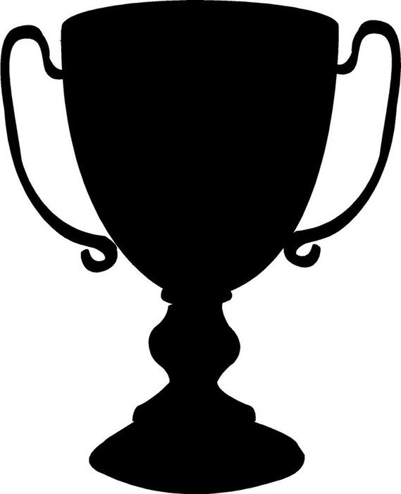 drawn black cup on a white background