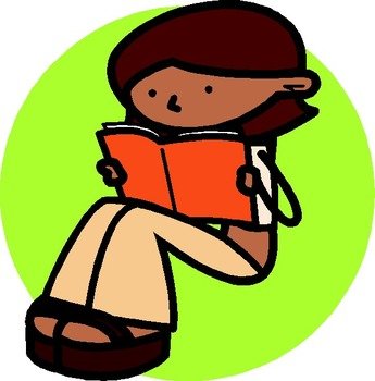 girl and book drawing
