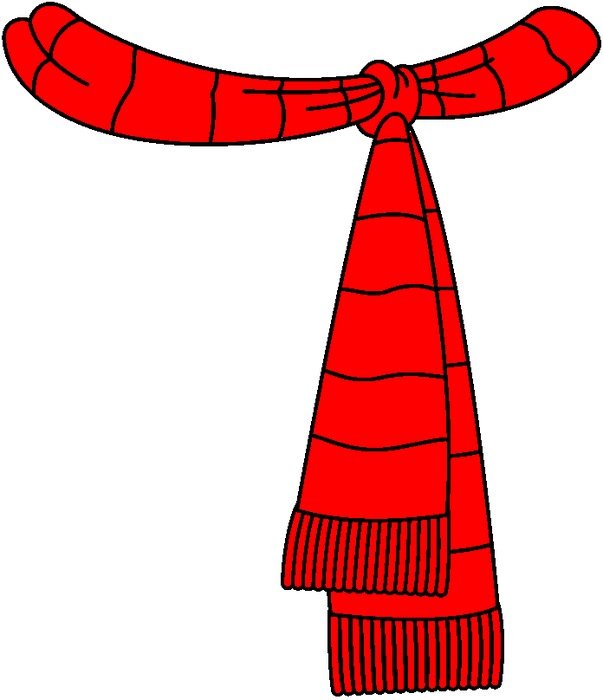 Red Scarf drawing