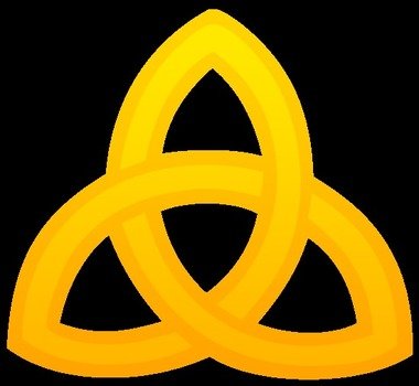Golden Triquetra Symbol Free