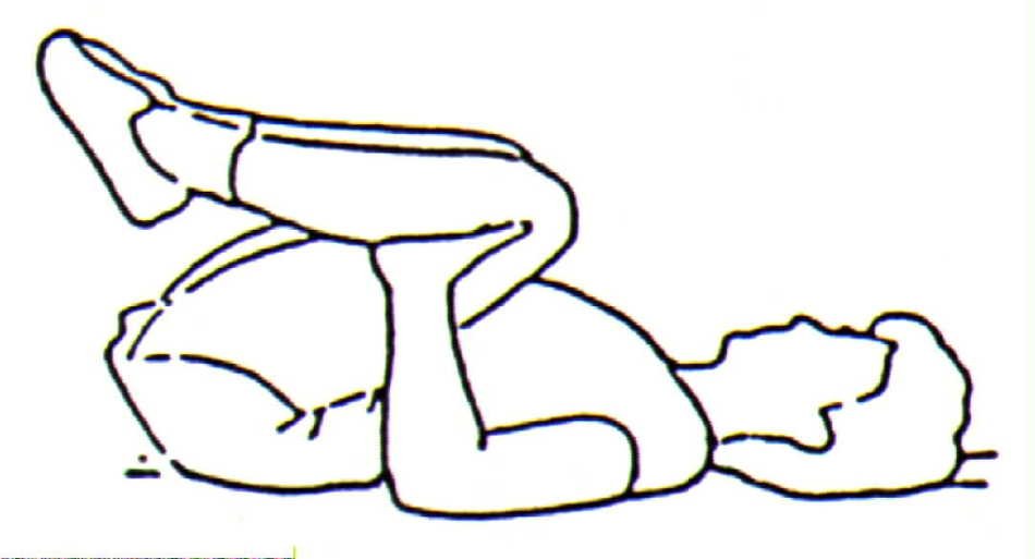 Clip art of the exercising boy