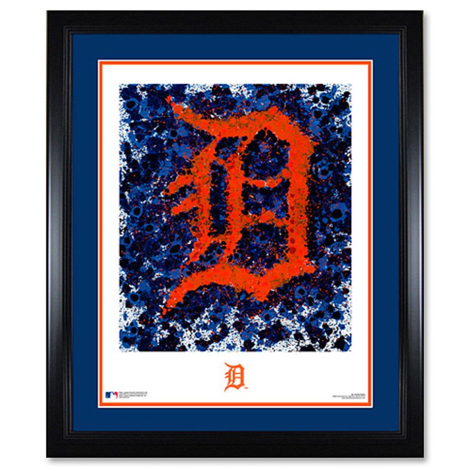 Detroit Tigers Team Logo Art By Legendary Sports Prints Mlbcom Shop