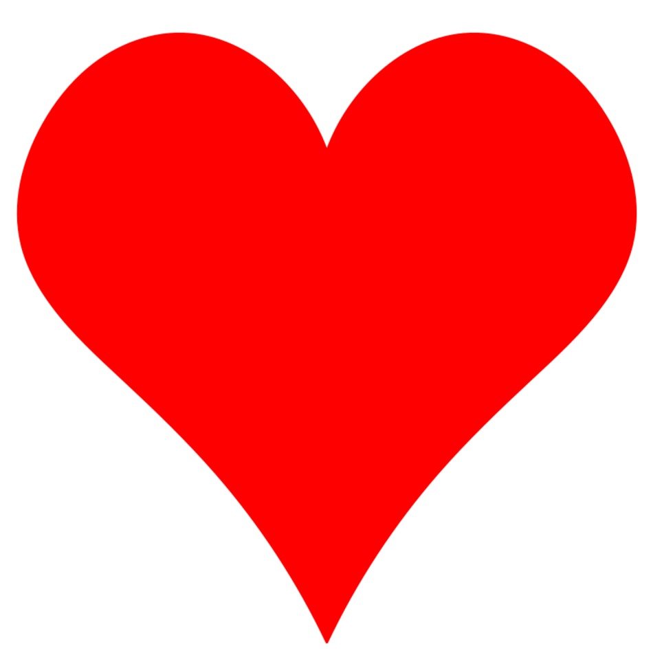 figure as a red heart as a picture for clipart