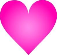 Big Pink Heart cartoon drawing