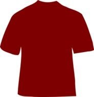 Clipart of red t-shirt