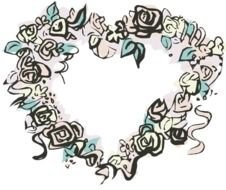 Clip Art Of A Heart Wreath &169 Dixie Allan