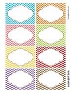 Chevron Fiesta Labels Editable Pdf