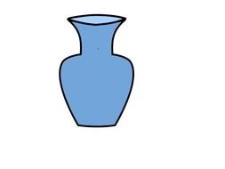 Blue Flower Vase At Clk