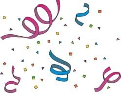 Clipart of confetti