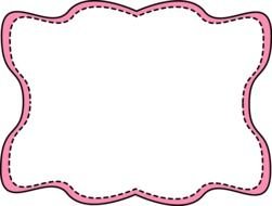 Pink Wavy Frame drawing