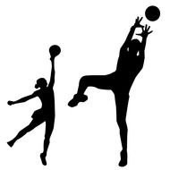 Clipart of the basketball Players