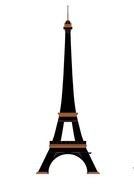 clipart of Cartoon Eiffel Tower