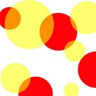 red and yellow ball drawing