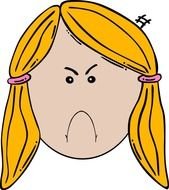 angry face for clipart