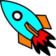 Rocket Colorful At Clkercom Vector Online
