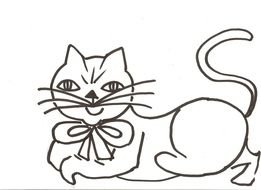 home cat for clipart