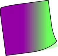purple-green sheet of paper