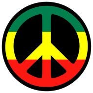 clipart "peace sign" on a white background