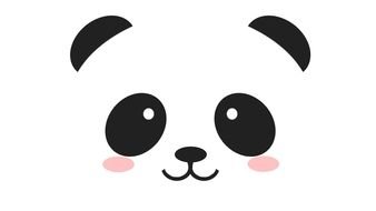 sweet panda face