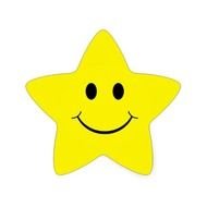 Yellow Smiley Face Star Shape Stickers Zazzle N2
