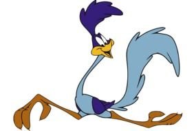 big running bird as a picture for clipart