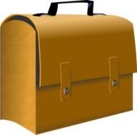 Leather Business Suitcase At Clkercom Vector
