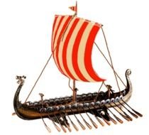photo of a mini viking ship