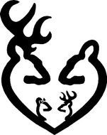 Browning Doe With Bow Decal