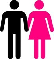 Man and woman clipart