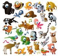 clipart of the Cartoon Animals
