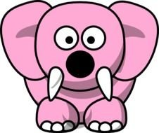 Pink Elephant Finger Puppet