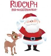 Clipart of the Santa Claus and deer