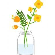 Mason Jar Flower Art