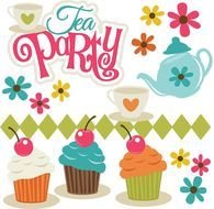 Tea Party Svg Scrapbooking S To Cut