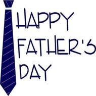 card for father's day with a blue tie