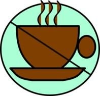 No Coffee Allowed At Clkercom Vector Online