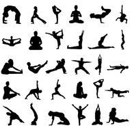 variety of sports silhouettes for clipart