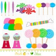 Candy Or Sweet Shoppe Digital Graphics Commercial