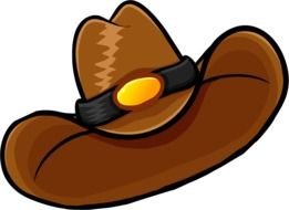 drawn cowboy hat