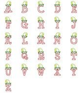 elegant alphabet for clipart