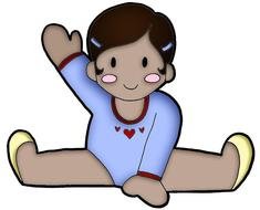cartoon gymnast