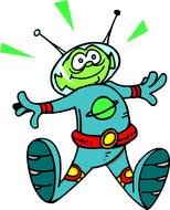 funny alien for clipart