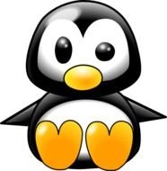 Baby Tux V2 At Clkercom Vector Online Royalty clipart