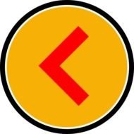 Yellow Arrow Upload Icon