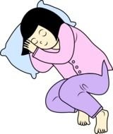 Cute Little Girl Sleeping drawing